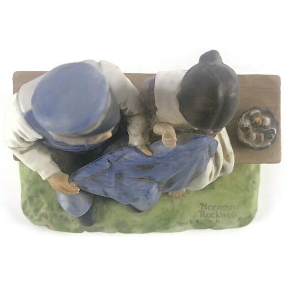 Lighthouse Keepers Daughter Porcelain Figurine Norman Rockwell 1979 Vintage - Picture 4 of 8